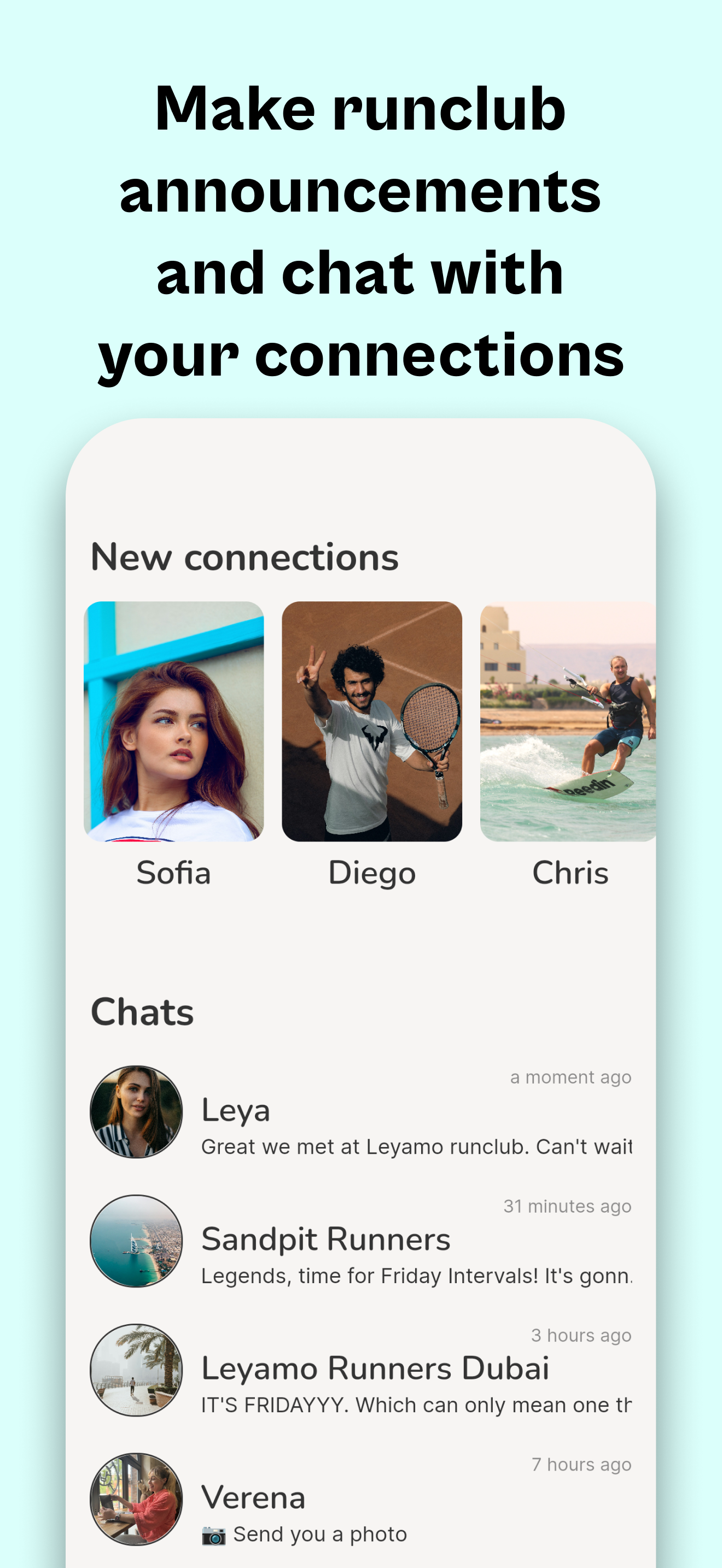 App screenshot of a map view